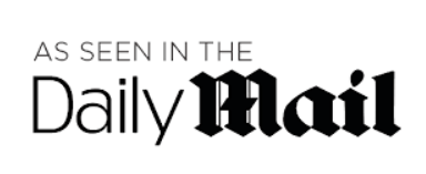 Logo of the daily mail indicating that the content has been featured in the publication.